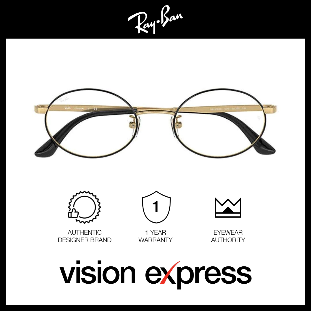 Ray-Ban Unisex Black Titanium Round Eyeglasses RB8761D/1219_50 - Vision Express Optical Philippines
