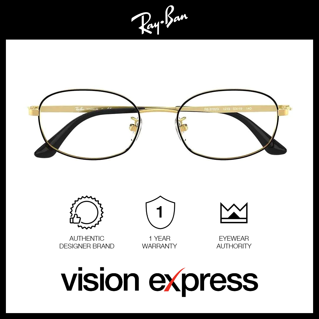 Ray-Ban Unisex Black Titanium Round Eyeglasses RB8762D/1219_51 - Vision Express Optical Philippines