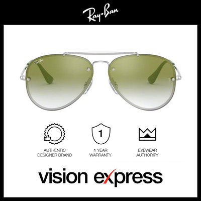 Ray-Ban Unisex Silver Metal Aviator Sunglasses RJ9548SN/212/W0 - Vision Express Optical Philippines