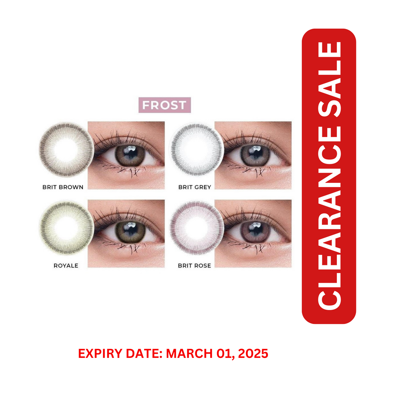 Maxi Eyes "Frost" Colored Graded Contact Lenses - Royale (Near Expiry) (March 01, 2025)