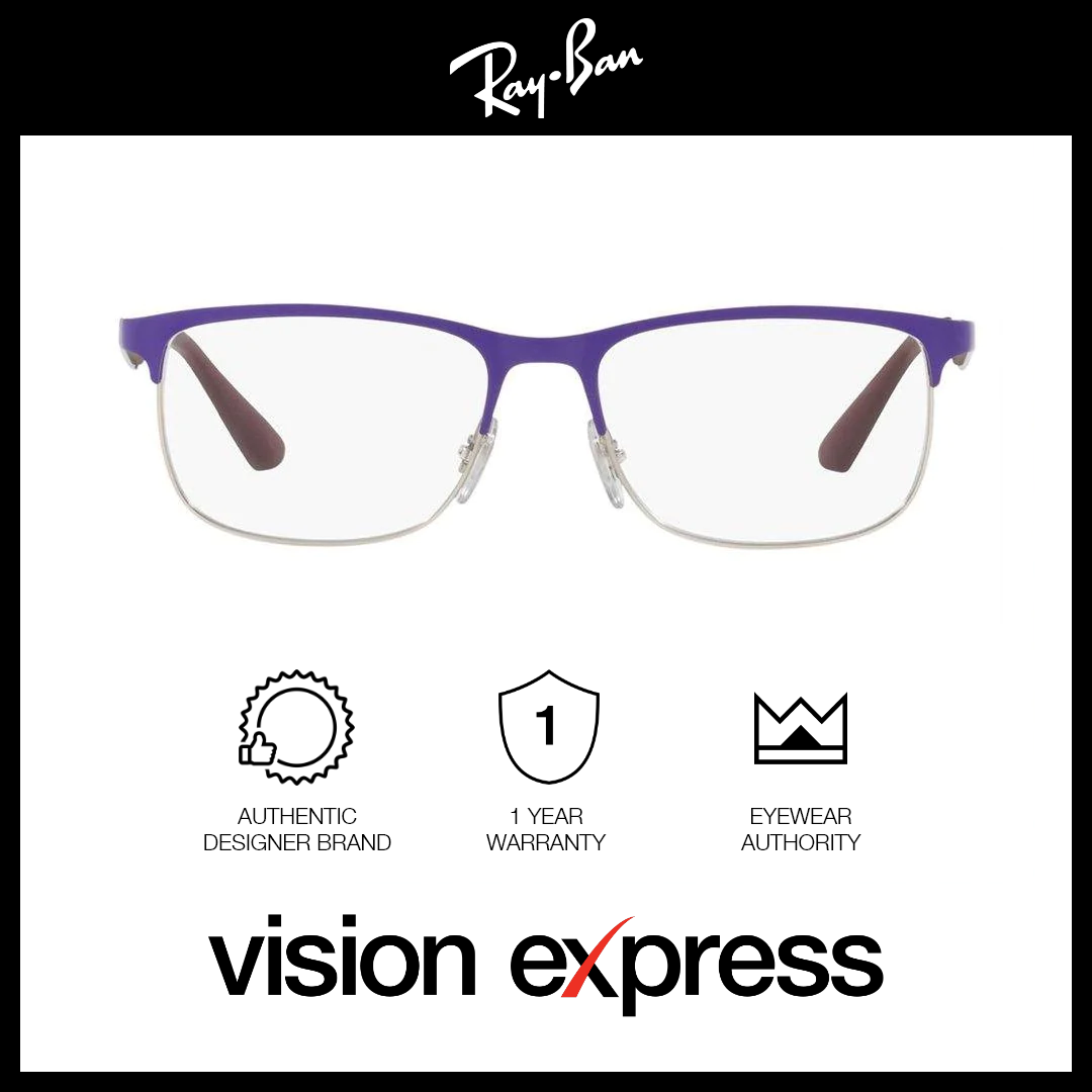 Ray-Ban Kids Blue Metal Rectangle Eyeglasses RY1052/4056_47 - Vision Express Optical Philippines