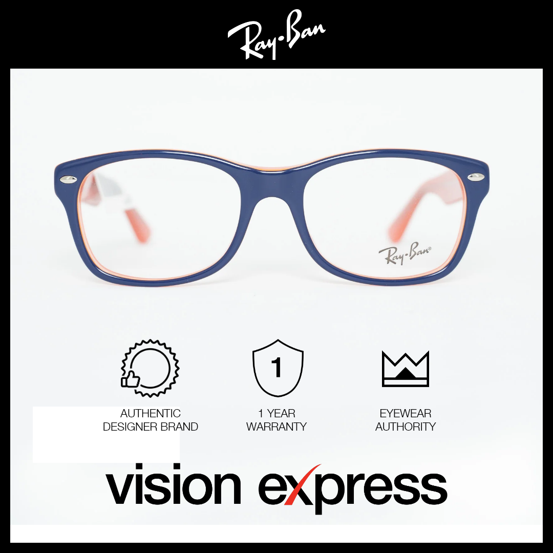 Ray-Ban Kids Blue Plastic Square Eyeglasses RY1528/3762_48 - Vision Express Optical Philippines