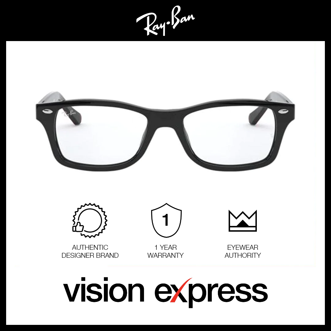 Ray-Ban Kids Black Plastic Irregular Eyeglasses RY1531/3749_46 - Vision Express Optical Philippines