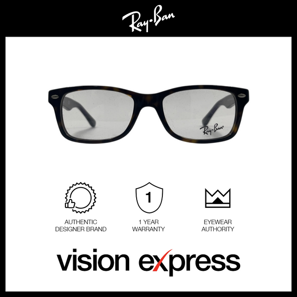 Ray Ban Kids Brown Plastic Square Eyeglasses RY1531 3750 48 Vision Express