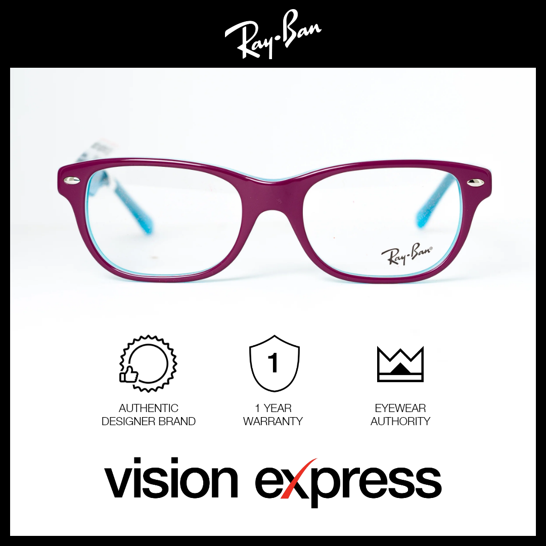 Ray-Ban Kids Brown Plastic Square Eyeglasses RY1555/3763_48 - Vision Express Optical Philippines