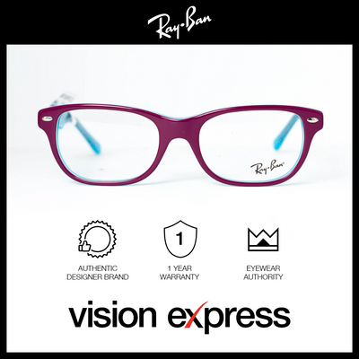 Ray-Ban Kids Brown Plastic Square Eyeglasses RY1555/3763_48 - Vision Express Optical Philippines