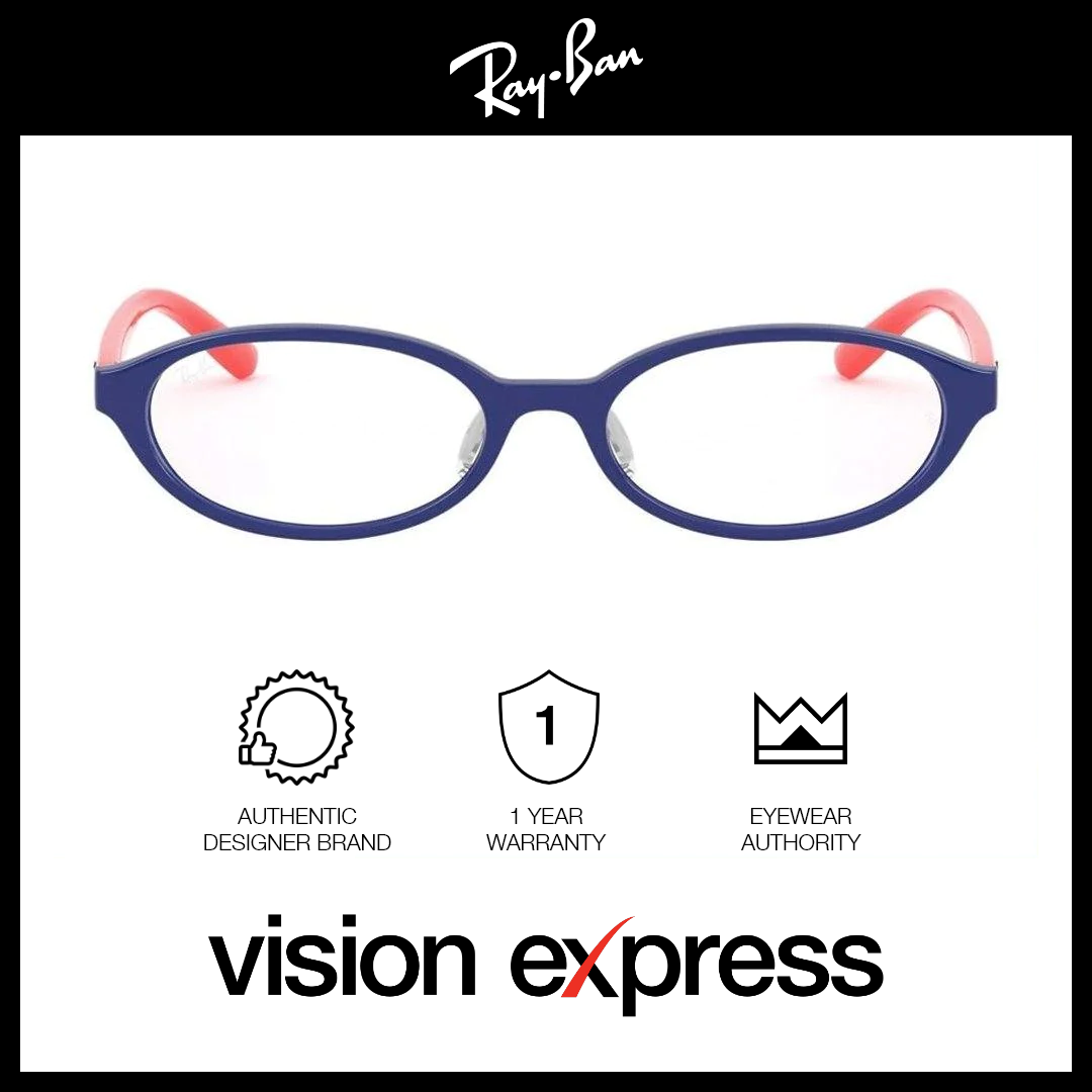 Ray-Ban Kids Blue Plastic Oval Eyeglasses RY1566D/3712_50 - Vision Express Optical Philippines