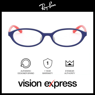 Ray-Ban Kids Blue Plastic Oval Eyeglasses RY1566D/3712_50 - Vision Express Optical Philippines