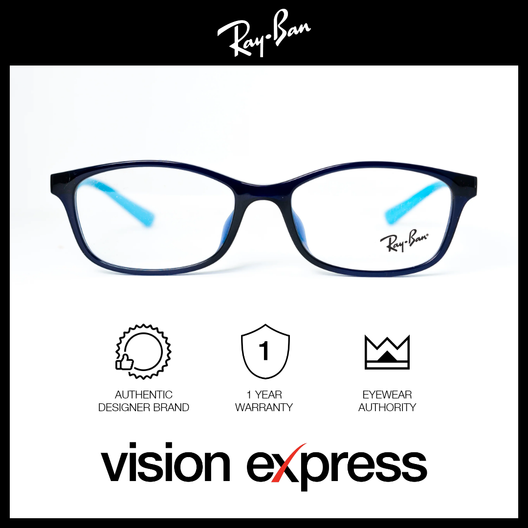 Ray-Ban Kids Blue Plastic Irregular Eyeglasses RY1568D/3709_51 - Vision Express Optical Philippines