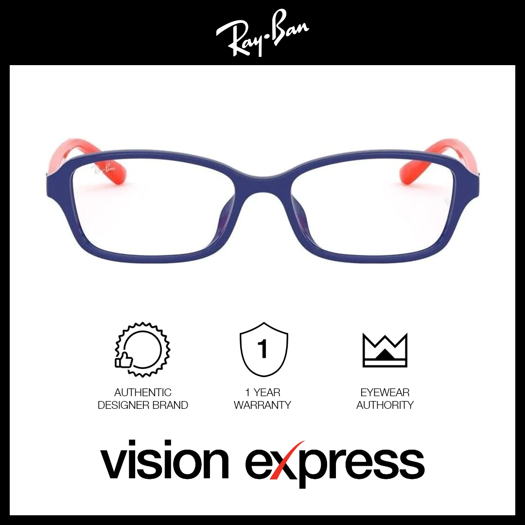 Ray-Ban Kids Blue Plastic Irregular Eyeglasses RY1569D/3710_49 - Vision Express Optical Philippines