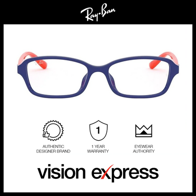 Ray-Ban Kids Blue Plastic Irregular Eyeglasses RY1569D/3710_49 - Vision Express Optical Philippines