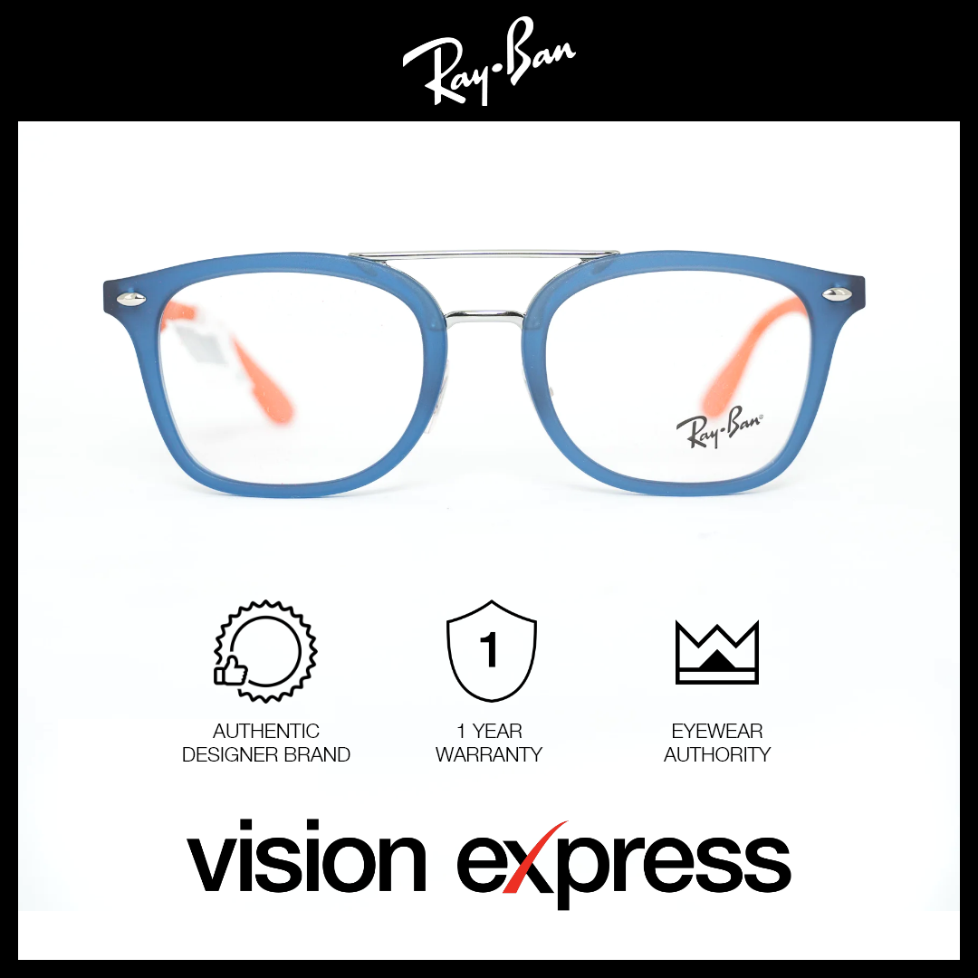 Ray-Ban Kids Blue Plastic Square Eyeglasses RY1585/3780_47 - Vision Express Optical Philippines