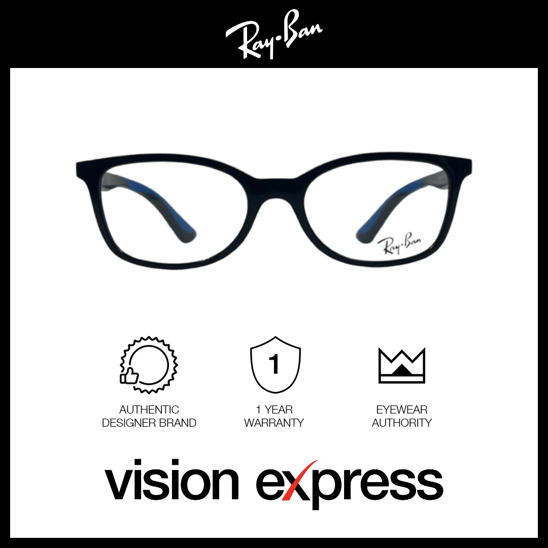 Ray-Ban Kids Black Plastic Square Eyeglasses RY1586386247 - Vision Express Optical Philippines