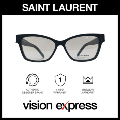Saint Laurent Women's Black Bio-Acetate Cat Eye Eyeglasses SLM11600155 - Vision Express Optical Philippines
