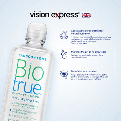 Bausch & Lomb Bio True Contact Lens Solution 300ml (Near Expiry: September 2025) - Vision Express Optical Philippines