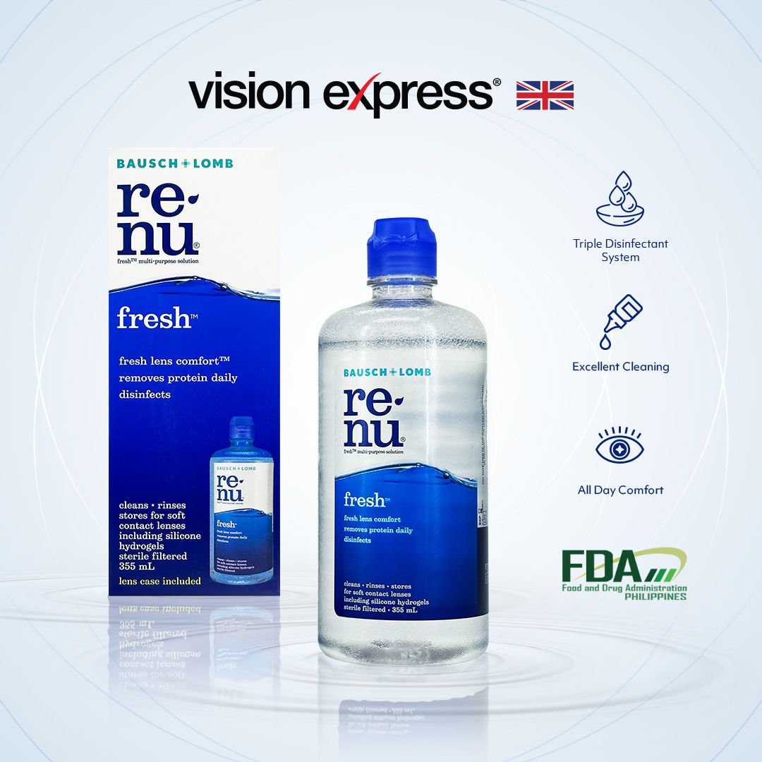 Bausch & Lomb Renu Contact Lens Solution 355ml - Vision Express Optical Philippines