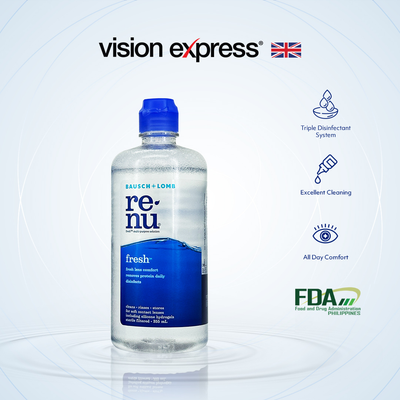 Bausch & Lomb Renu Contact Lens Solution 355ml (No Box) - Vision Express Optical Philippines