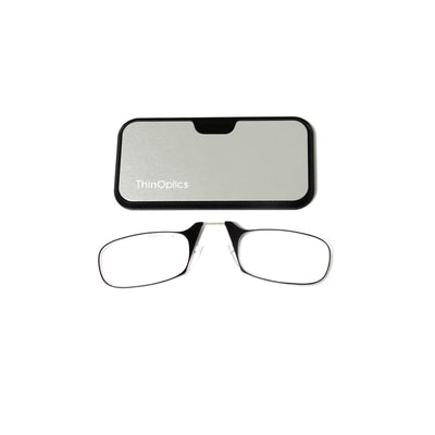 Thin Optics Unisex Black Polycarbonate Rectangle Eyeglasses THOMPSB100BK42