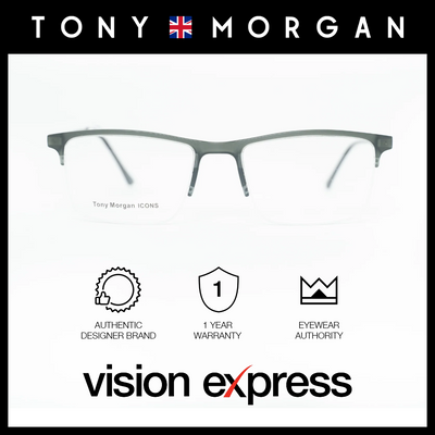 Tony Morgan Men's Black Tr 90 Clubmaster Eyeglasses TM0911BLK53 - Vision Express Optical Philippines