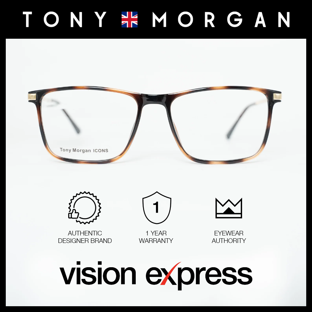 Tony Morgan Men's Brown Tr 90 Square Eyeglasses TM0919BRWN54 - Vision Express Optical Philippines