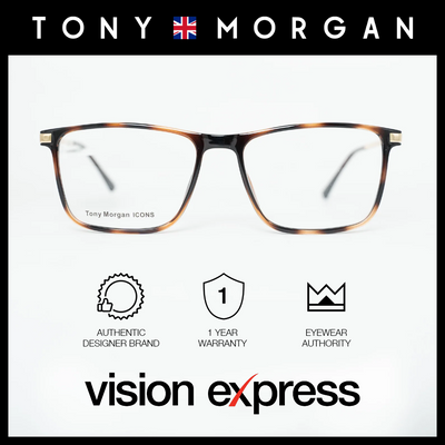 Tony Morgan Men's Brown Tr 90 Square Eyeglasses TM0919BRWN54 - Vision Express Optical Philippines