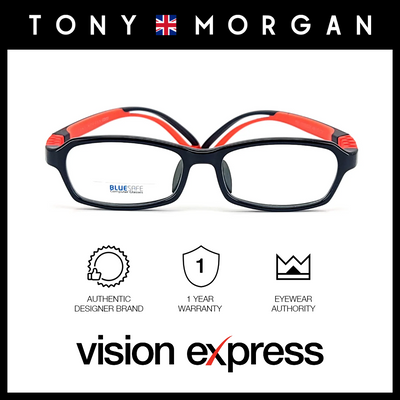 Tony Morgan Unisex Black Plastic Rectangle Eyeglasses TM 1010/C01/BS_00 - Vision Express Optical Philippines