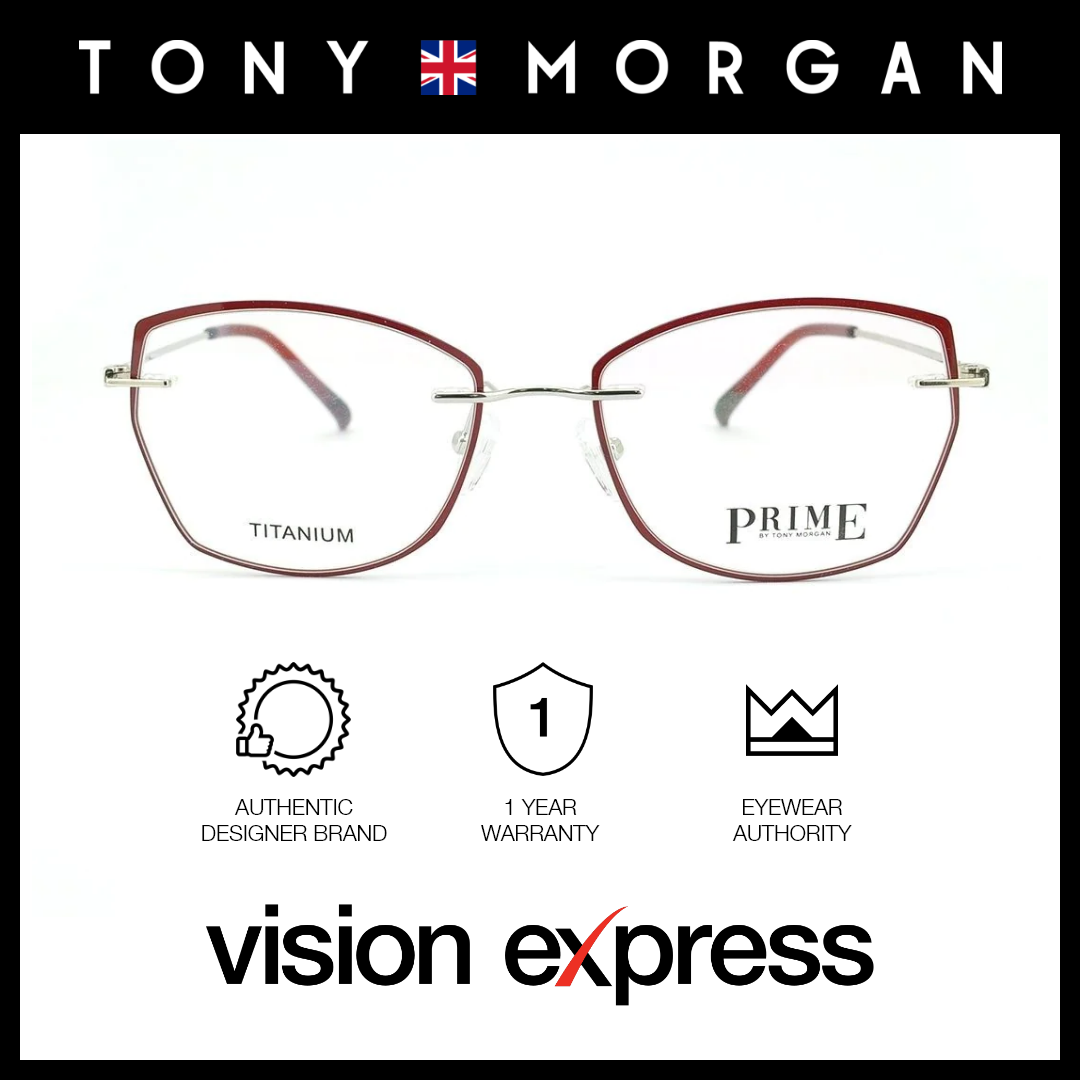 Tony Morgan Women's Red Titanium Cat Eye Eyeglasses TM 38620/C2 - Vision Express Optical Philippines