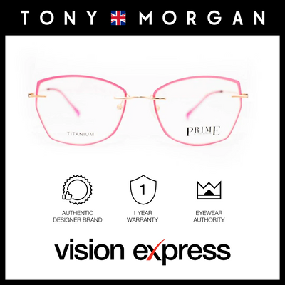 Tony Morgan Women's Pink Titanium Cat Eye Eyeglasses TM 38620/C4 - Vision Express Optical Philippines