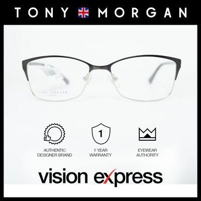 Tony Morgan Men's Silver Metal Square Eyeglasses TM4284SLVER53 - Vision Express Optical Philippines