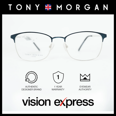 Tony Morgan Unisex Black Metal Round Eyeglasses TM4290BLK50 - Vision Express Optical Philippines