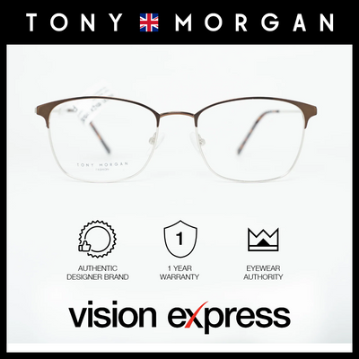 Tony Morgan Unisex Brown Metal Round Eyeglasses TM4290BRWN50 - Vision Express Optical Philippines