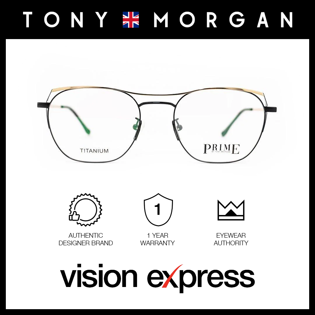 Tony Morgan Women's Black Titanium Round Eyeglasses TM 586579/C2 - Vision Express Optical Philippines