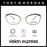 Tony Morgan Women's Black Titanium Cat Eye Eyeglasses TM 586620/C1 - Vision Express Optical Philippines