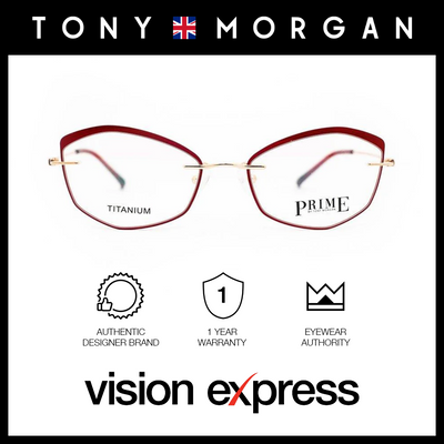 Tony Morgan Women's Red Titanium Cat Eye Eyeglasses TM 586620/C2 - Vision Express Optical Philippines
