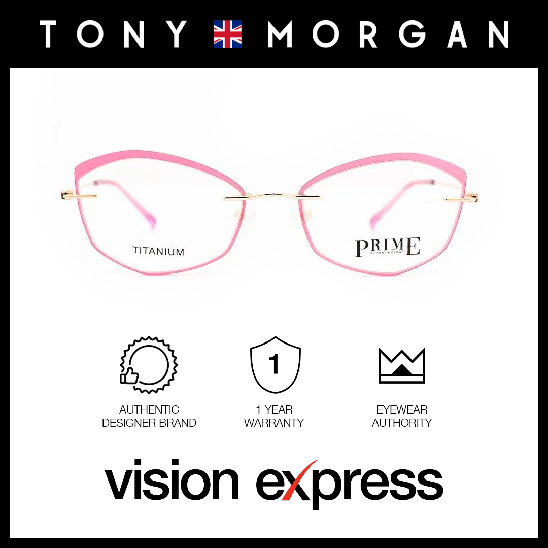 Tony Morgan Women's Purple Titanium Cat Eye Eyeglasses TM 586620/C4 - Vision Express Optical Philippines