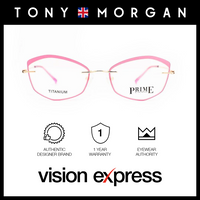 Tony Morgan Women's Purple Titanium Cat Eye Eyeglasses TM 586620/C4 - Vision Express Optical Philippines