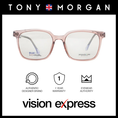 Tony Morgan Women's Pink Acetate Square Eyeglasses TM60006C354BRWN - Vision Express Optical Philippines