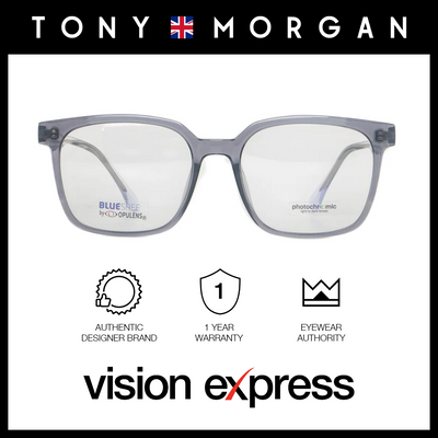 Tony Morgan Women's Clear Acetate Square Eyeglasses TM60006C454BLK - Vision Express Optical Philippines