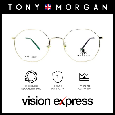 Tony Morgan Women's Silver Metal Round Eyeglasses TM 8066/C2 - Vision Express Optical Philippines