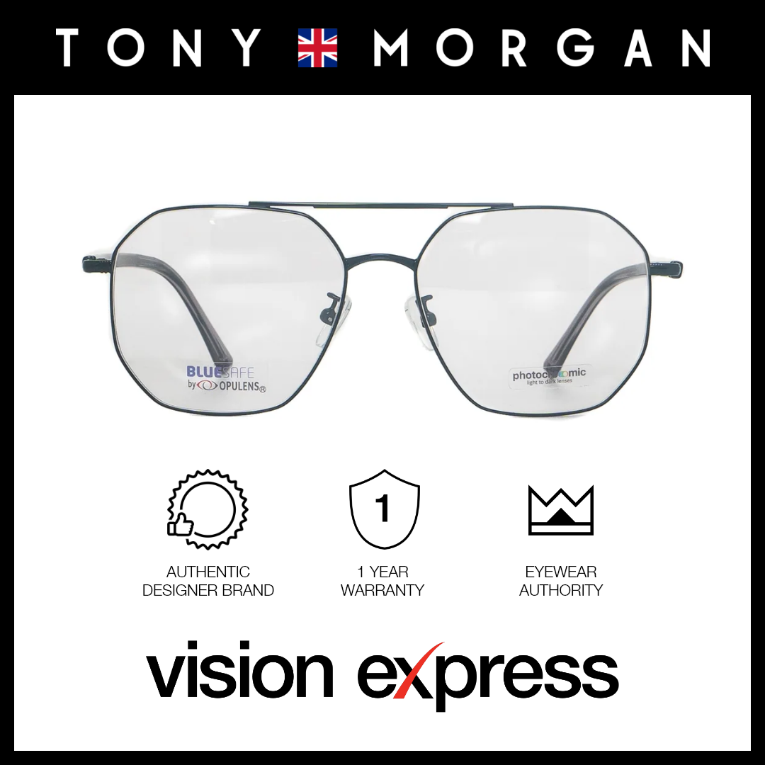 Tony Morgan Women's Black Metal Square Eyeglasses TM8657C354PNK - Vision Express Optical Philippines