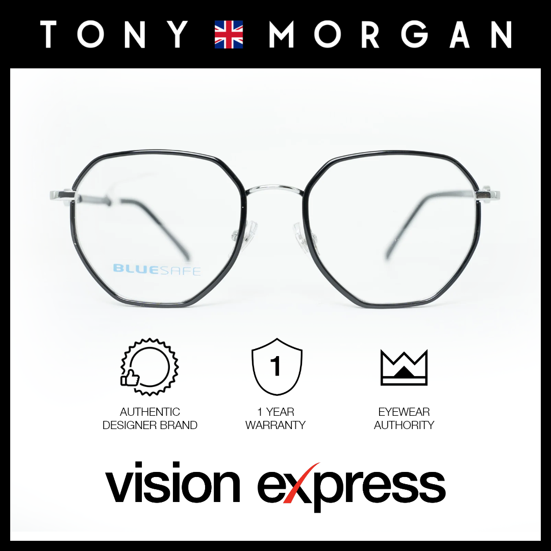 Tony Morgan Women's Black Metal Round Eyeglasses TM9662BLK55 - Vision Express Optical Philippines