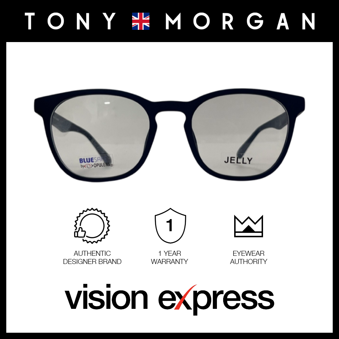 Tony Morgan Men's Blue TR 90 Square Eyeglasses with Anti-Blue Light and Replaceable Lens TMALBABLUE56 - Vision Express Optical Philippines