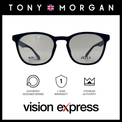 Tony Morgan Men's Blue TR 90 Square Eyeglasses with Anti-Blue Light and Replaceable Lens TMALBABLUE56 - Vision Express Optical Philippines