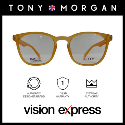 Tony Morgan Men's Orange TR 90 Square Eyeglasses with Anti-Blue Light and Replaceable Lens TMALBAORANGE56 - Vision Express Optical Philippines