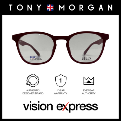 Tony Morgan Men's Red TR 90 Square Eyeglasses with Anti-Blue Light and Replaceable Lens TMALBARED56 - Vision Express Optical Philippines