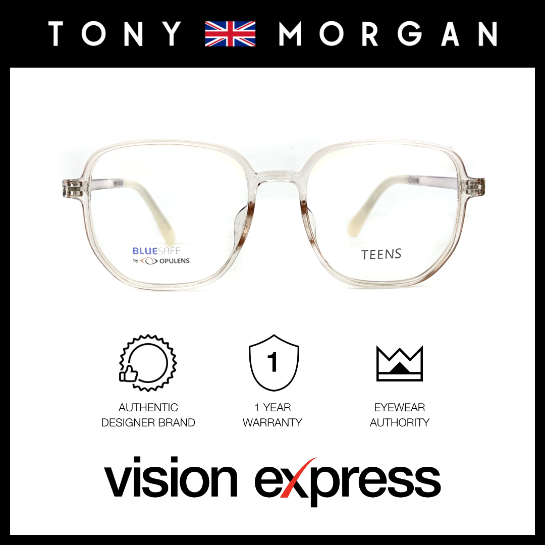 Tony Morgan Unisex Beige TR90 Square Eyeglasses TMCHLOEBEIGE52 - Vision Express Optical Philippines