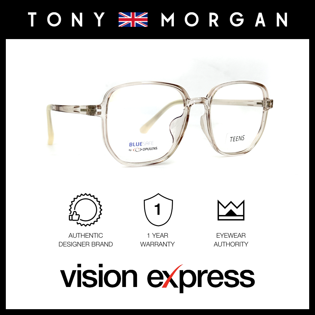 Tony Morgan Unisex Beige TR90 Square Eyeglasses TMCHLOEBEIGE52 - Vision Express Optical Philippines