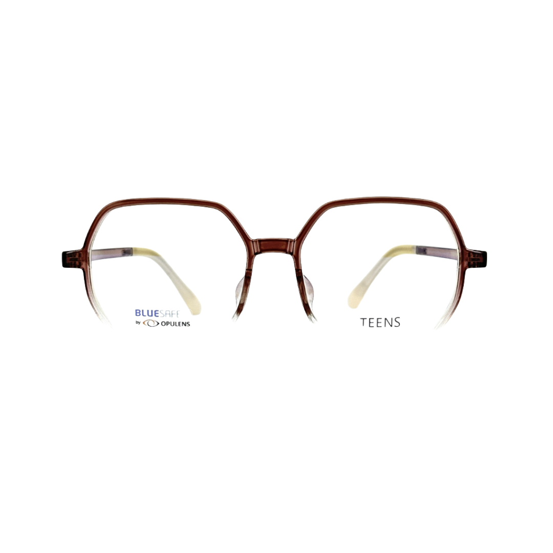 Tony Morgan Unisex Brown TR90 Irregular Eyeglasses TMDANBROWN53 - Vision Express Optical Philippines
