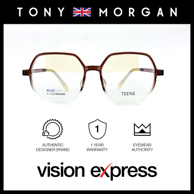 Tony Morgan Unisex Brown TR90 Irregular Eyeglasses TMDANBROWN53 - Vision Express Optical Philippines