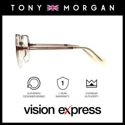 Tony Morgan Unisex Brown TR90 Irregular Eyeglasses TMDANBROWN53 - Vision Express Optical Philippines